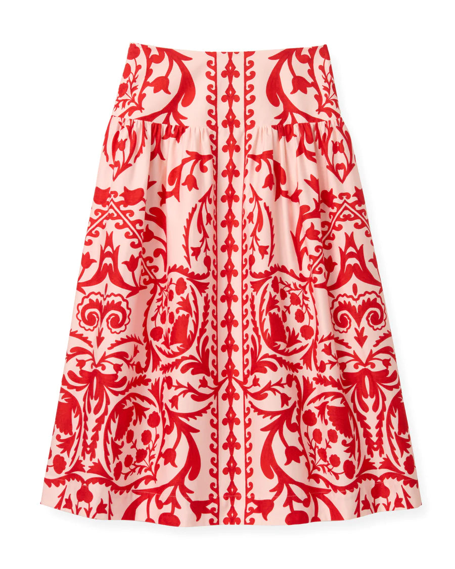 Cartolina Georgia Skirt in Faraway Print Poppy