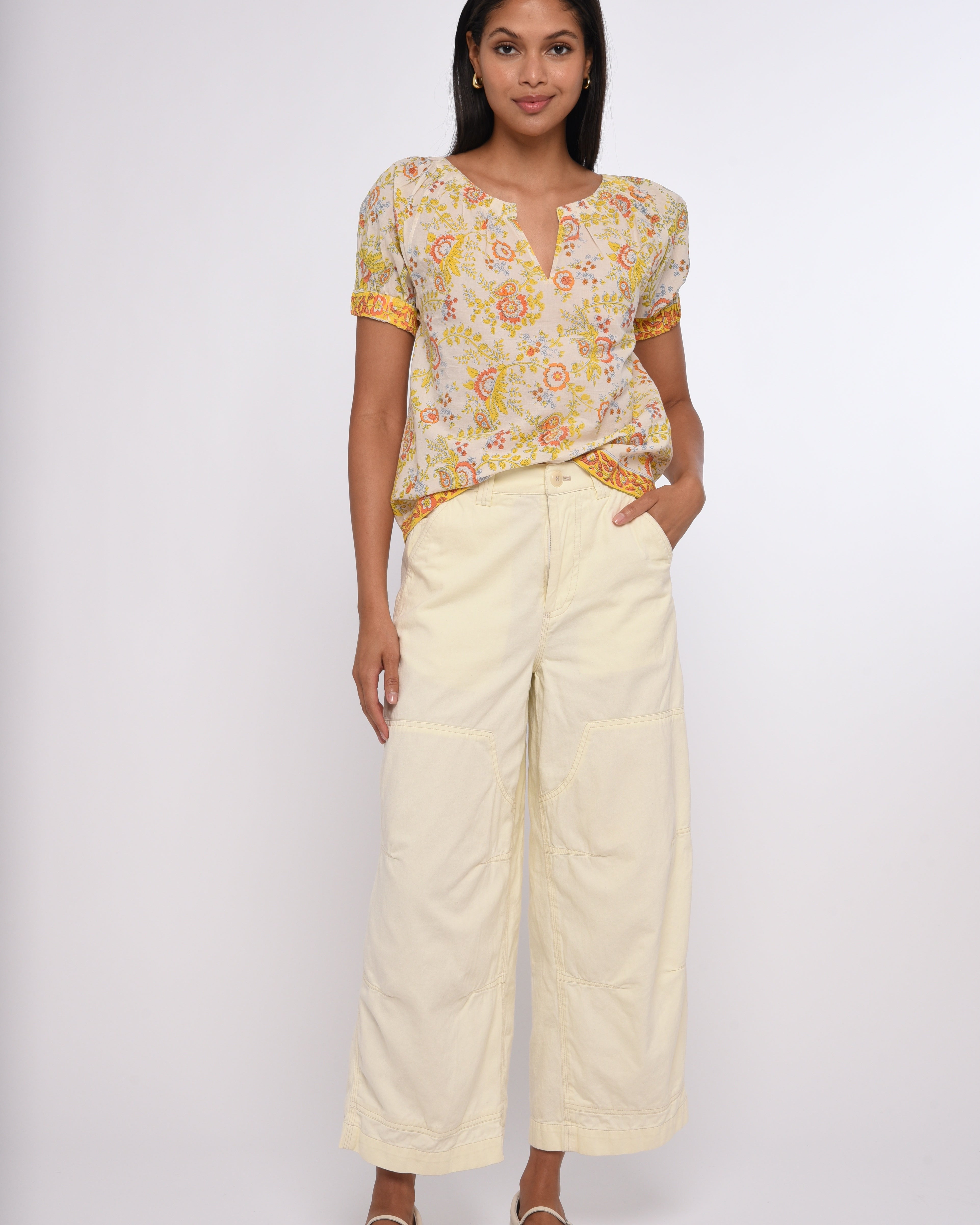 Love the Label Dawson Top in Suri Block Print