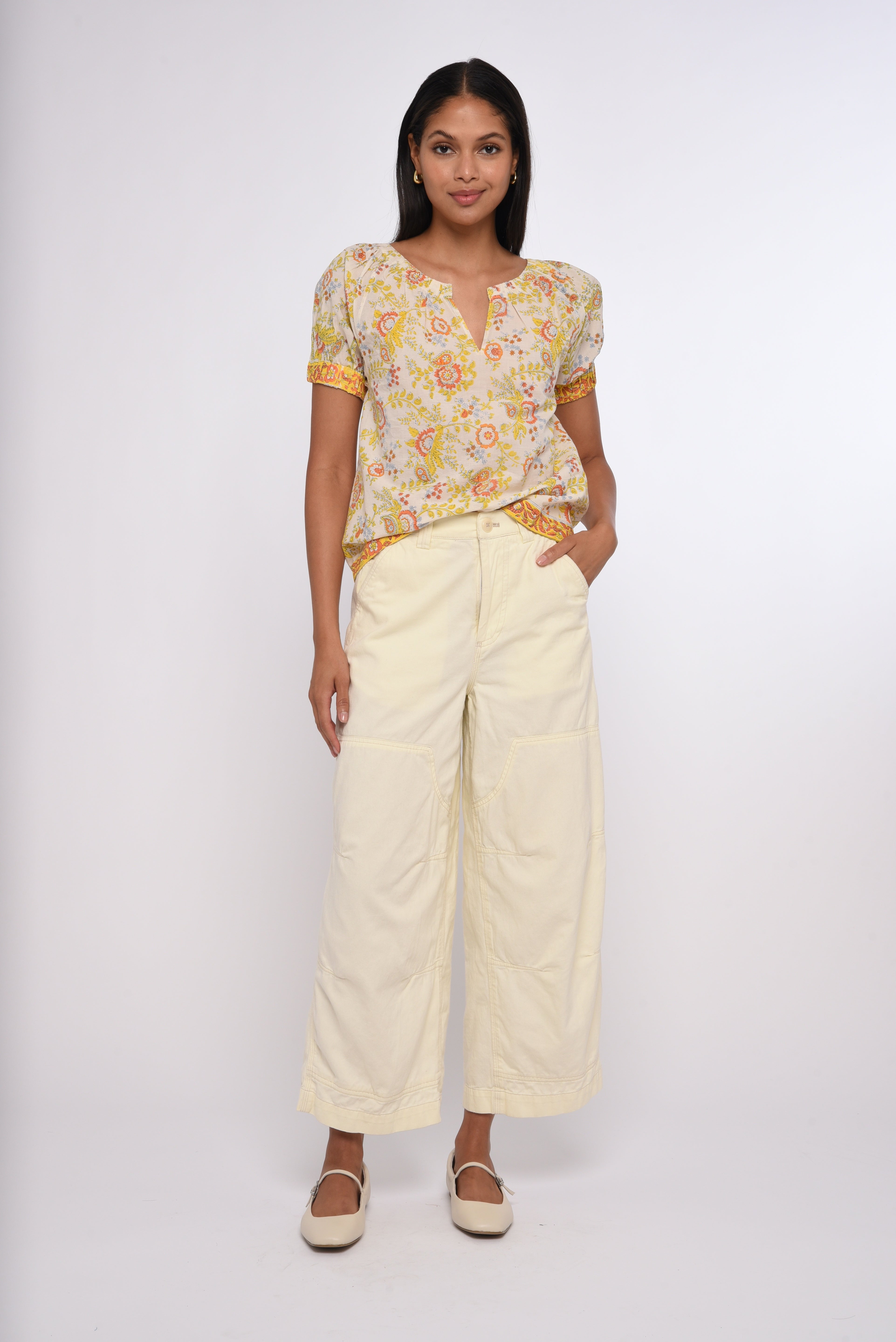 Love the Label Dawson Top in Suri Block Print
