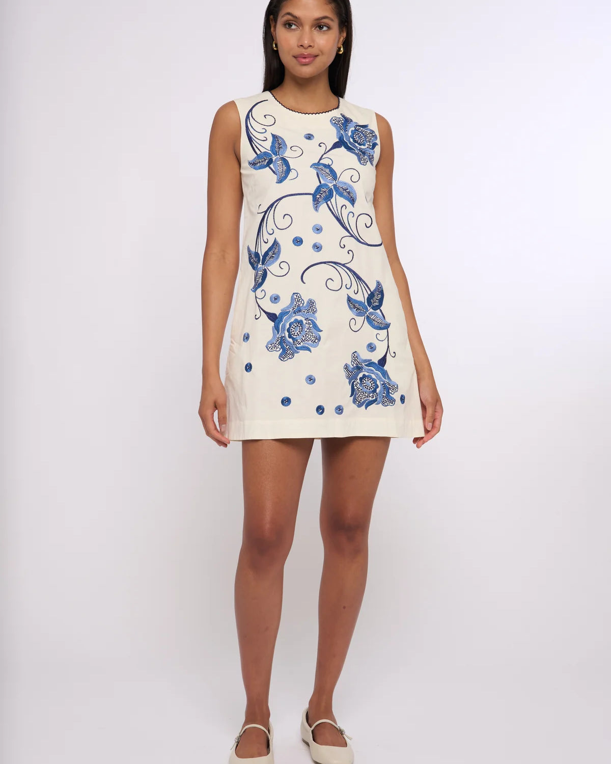 Love The Label Tiffany Mini Dress in Kimber Embroidery