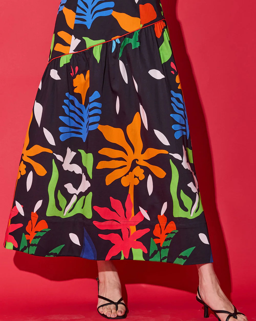 Alden Adair Kelly Skirt in Black Majorelle