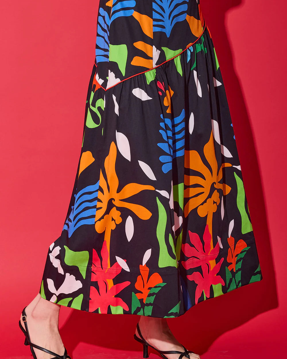 Alden Adair Kelly Skirt in Black Majorelle