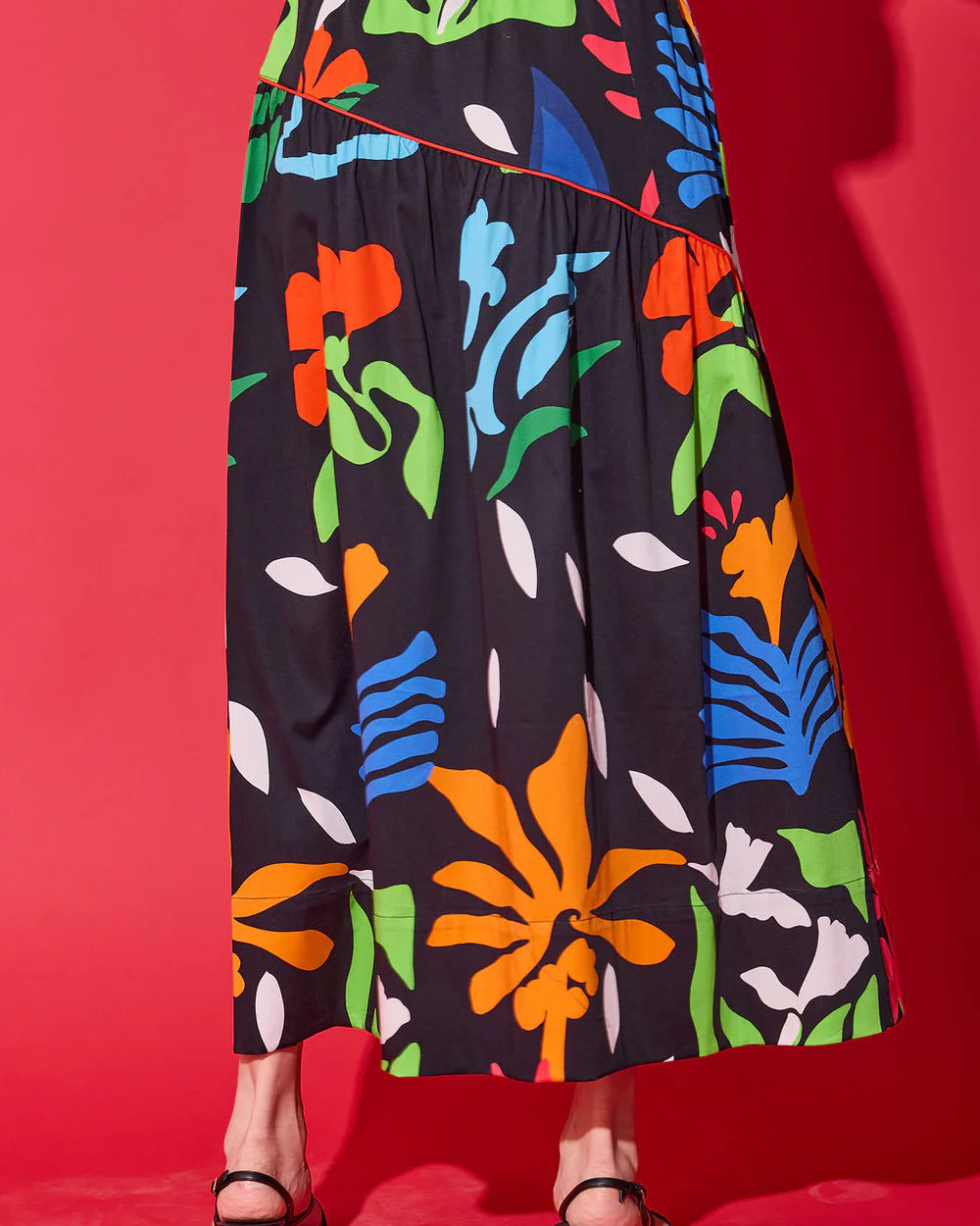 Alden Adair Kelly Skirt in Black Majorelle
