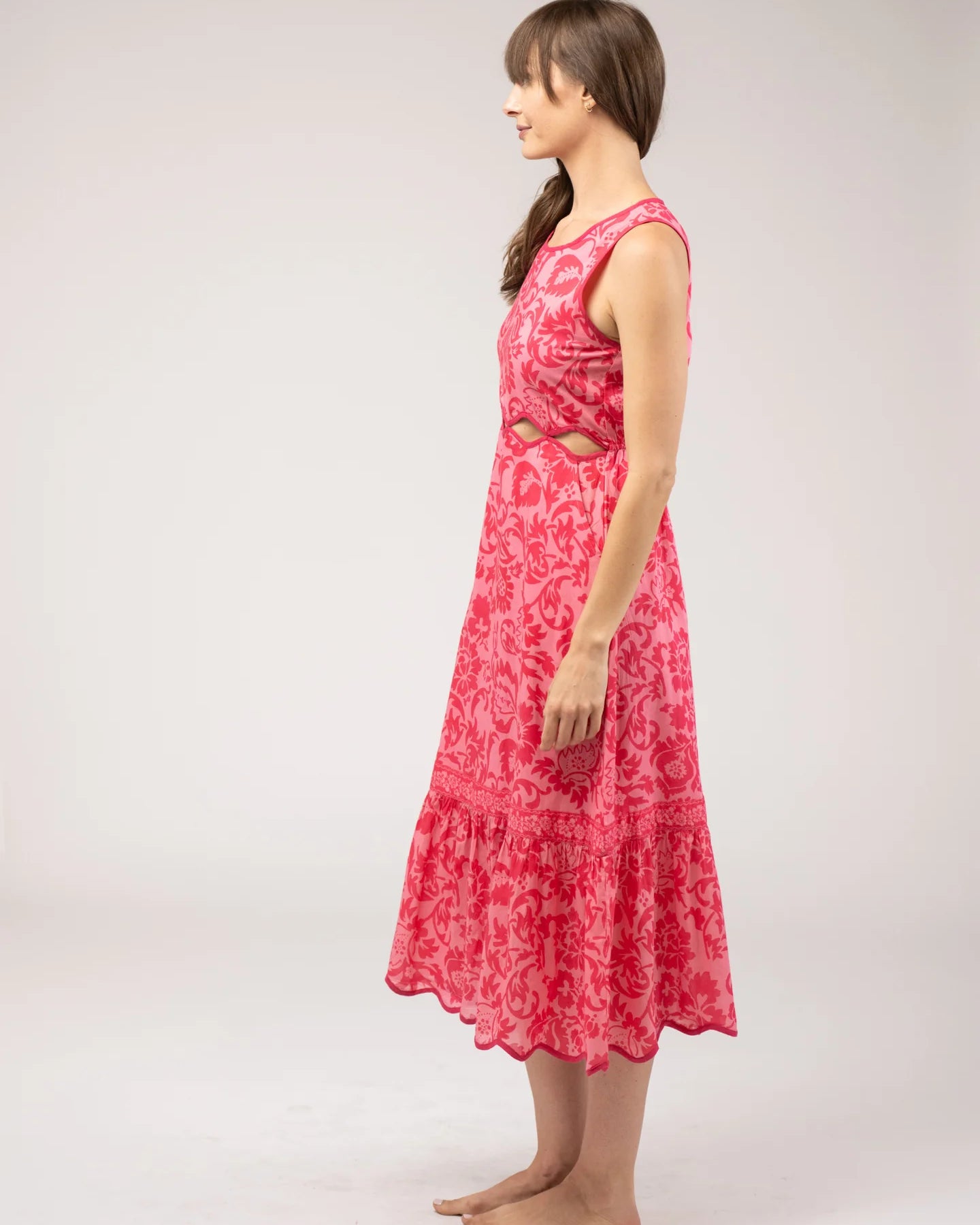 Beau & Ro Lina Dress in Flore Pink