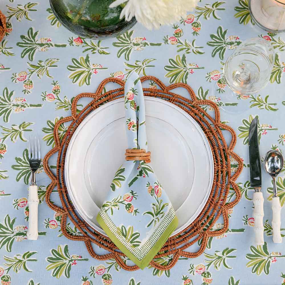 Pomegranate Palms & Pagodas Tablecloth