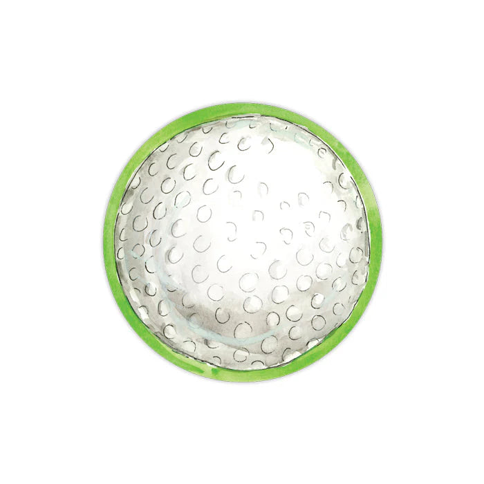 Die Cut Accents Golf Ball with Green Border Rhodes Boutique