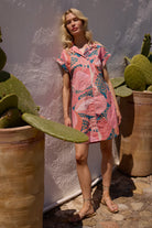 Oliphant Shirt Dress Mini in Nautilus Navy