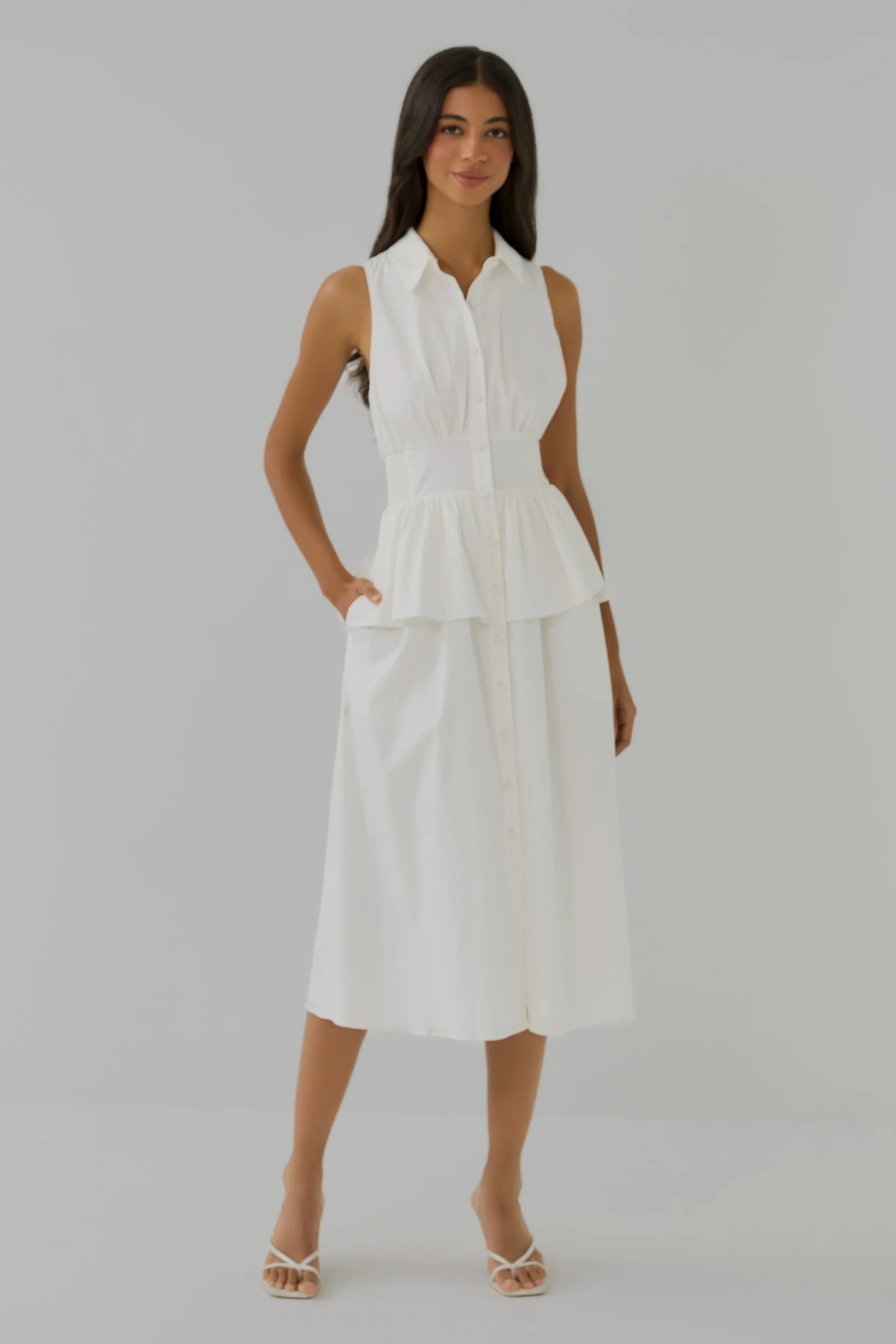 Hutch Paulette Dress in White