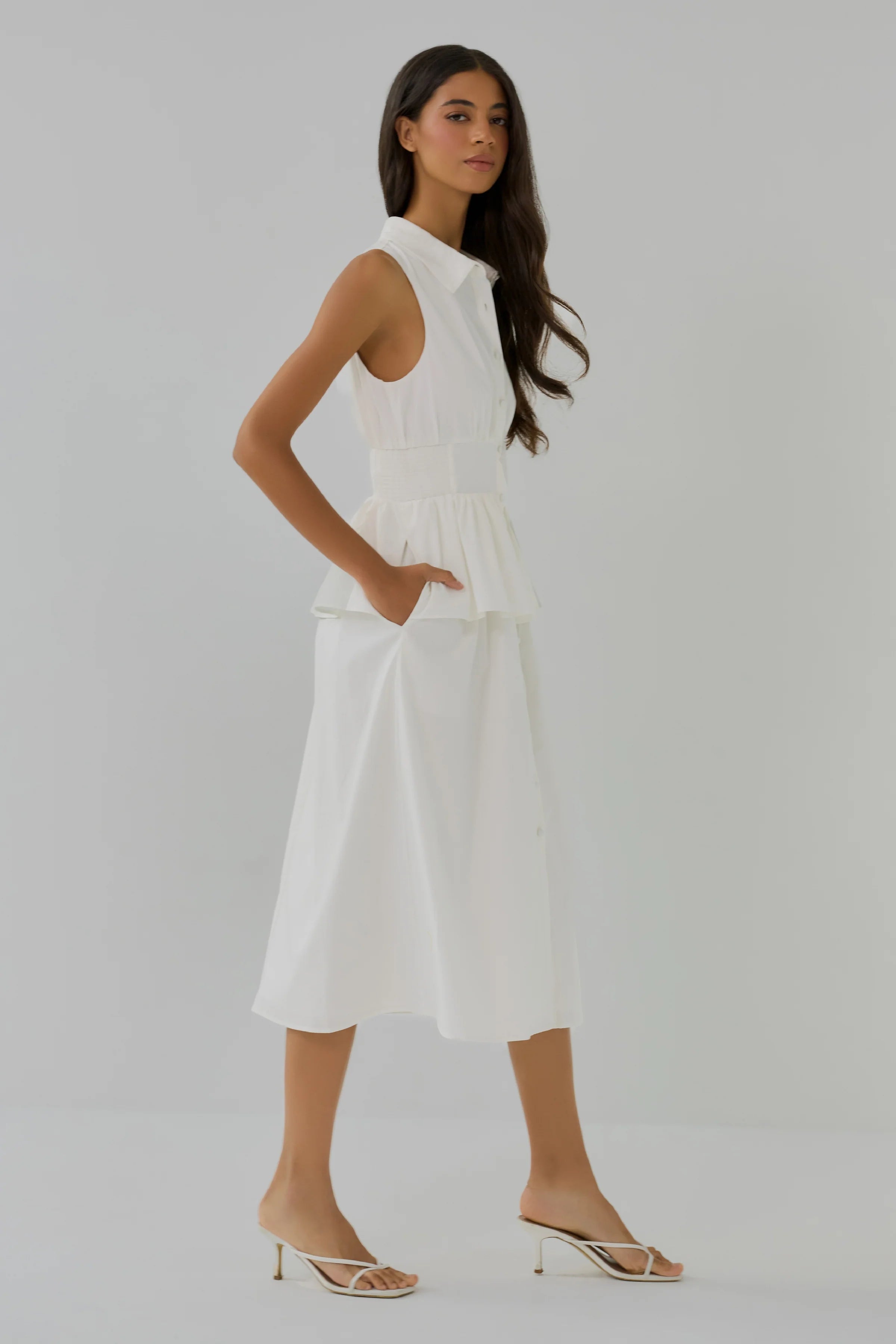Hutch Paulette Dress in White