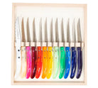 Claude Dozorme Berlingot Steak Knives in Rainbow