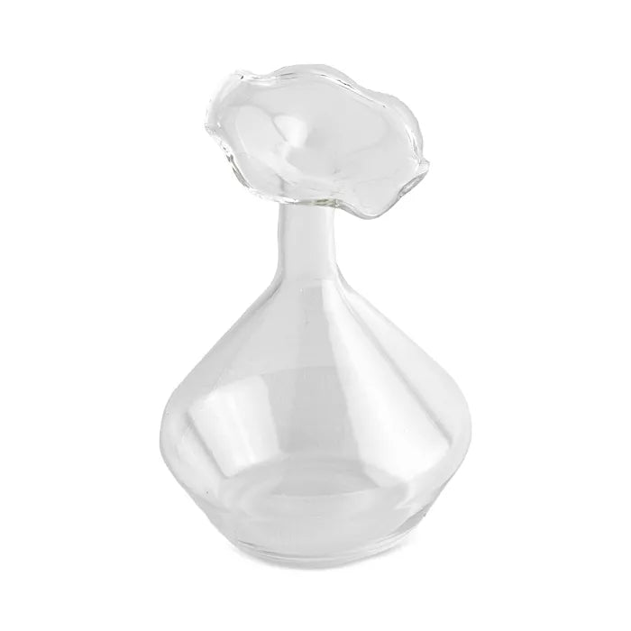 Tizo Designs Clear Angled Neck Vase Small