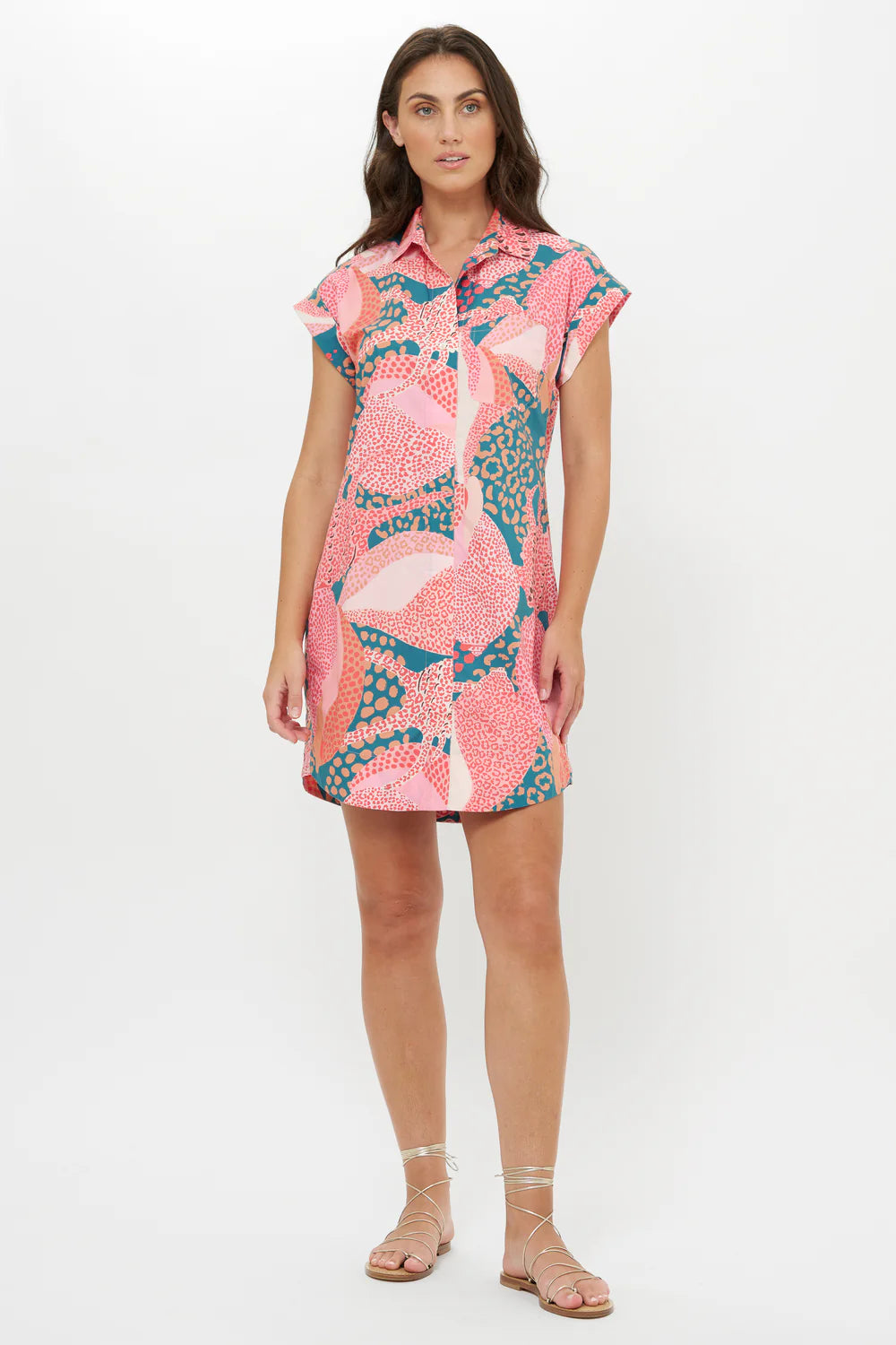 Oliphant Shirt Dress Mini in Nautilus Navy