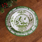 Beatriz Ball VIDA Faenza 11" Dinner Plate Set of 4 in White and Green