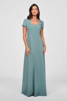Kay Unger Fatima Gown in Cyan Blue