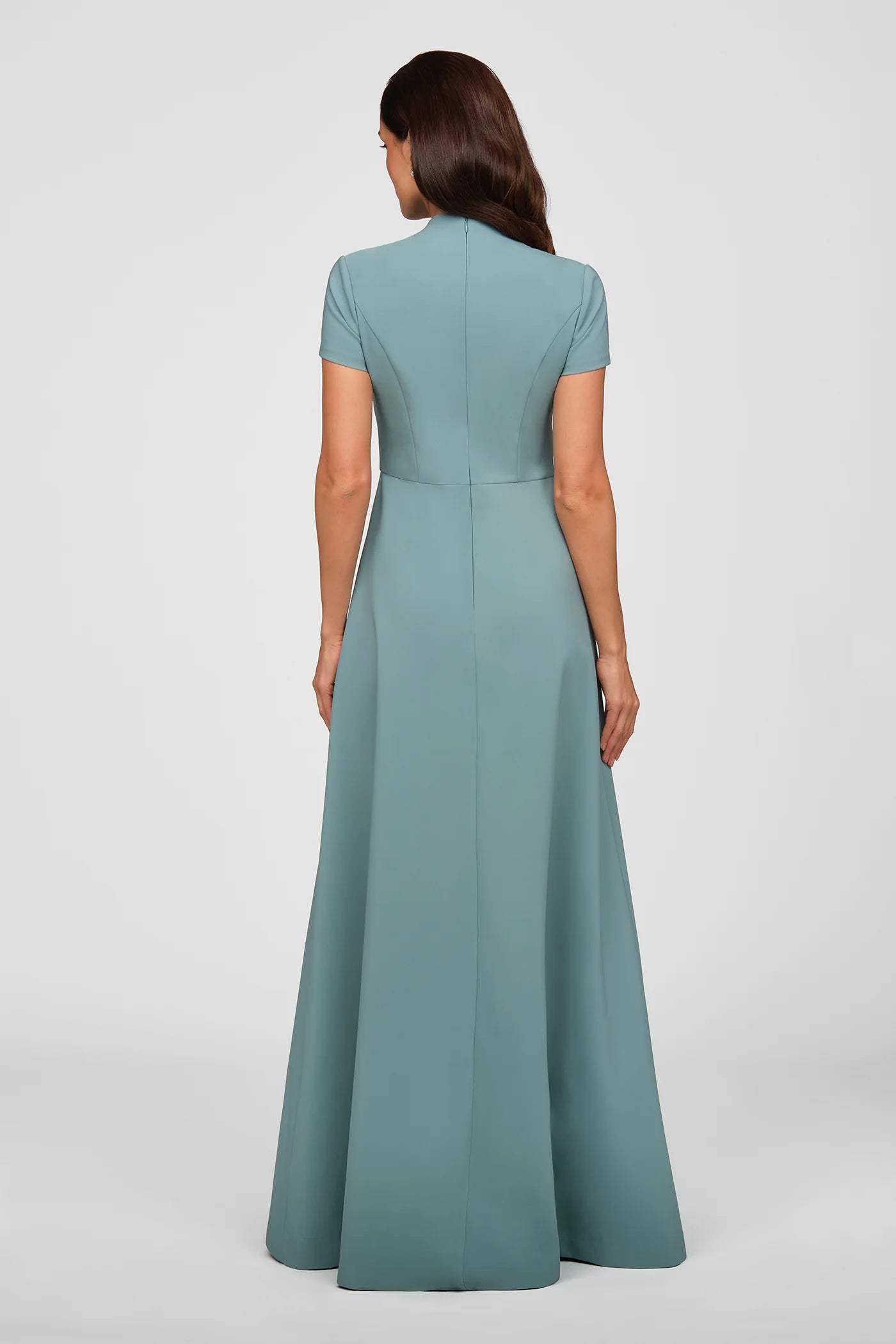 Kay Unger Fatima Gown in Cyan Blue