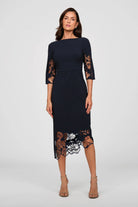 Kay Unger Vanna Midi Dress in Night Sky