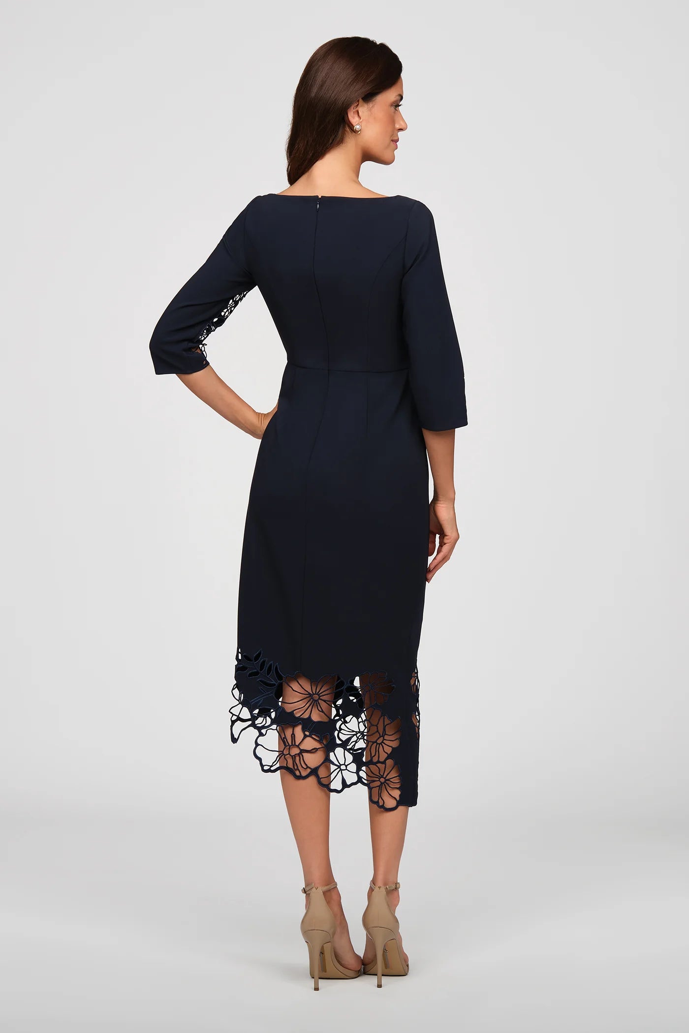 Kay Unger Vanna Midi Dress in Night Sky