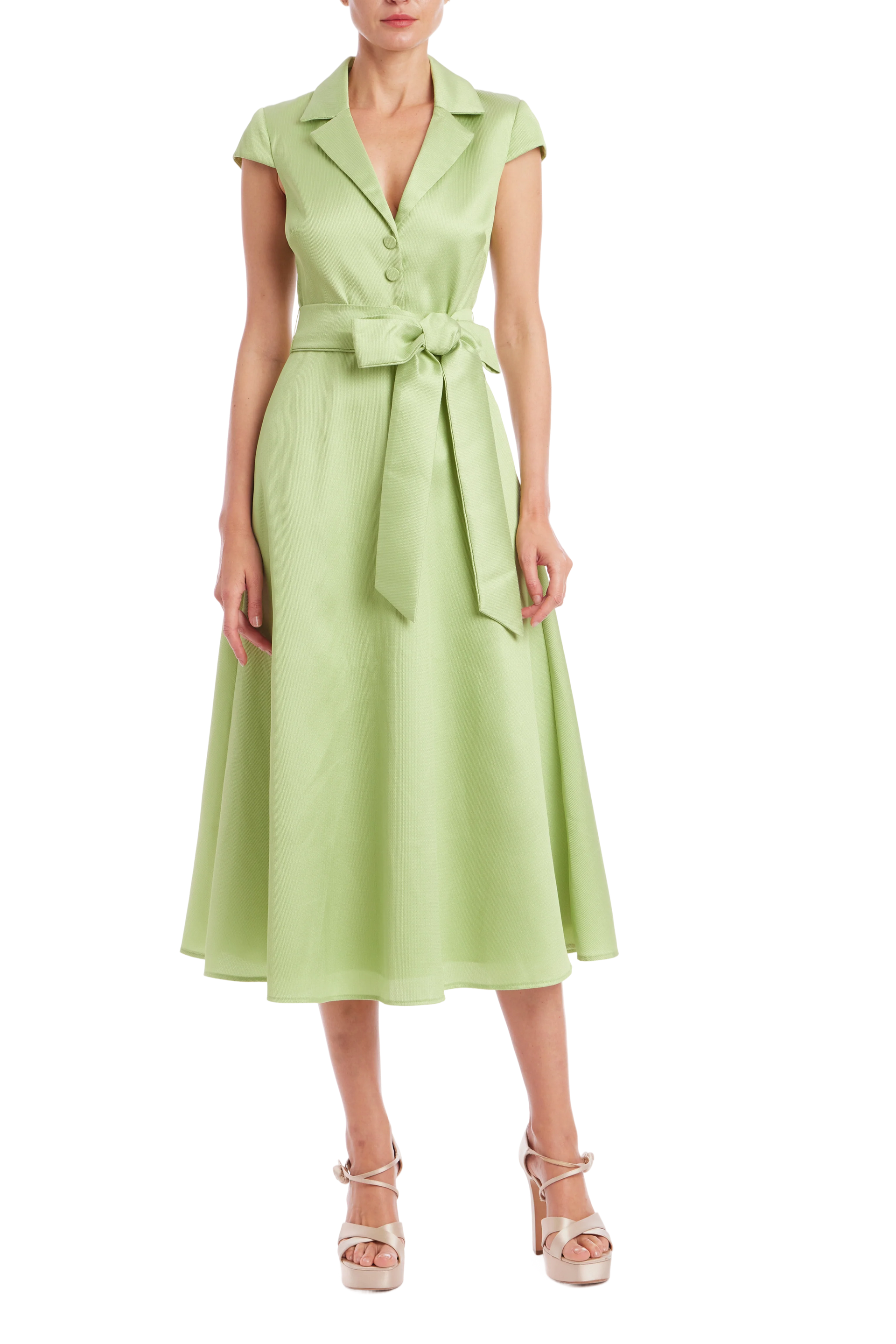 midi dress lime Lime Green Midi Dress | Yaly Couture Bespoke -- Unique, Stylish