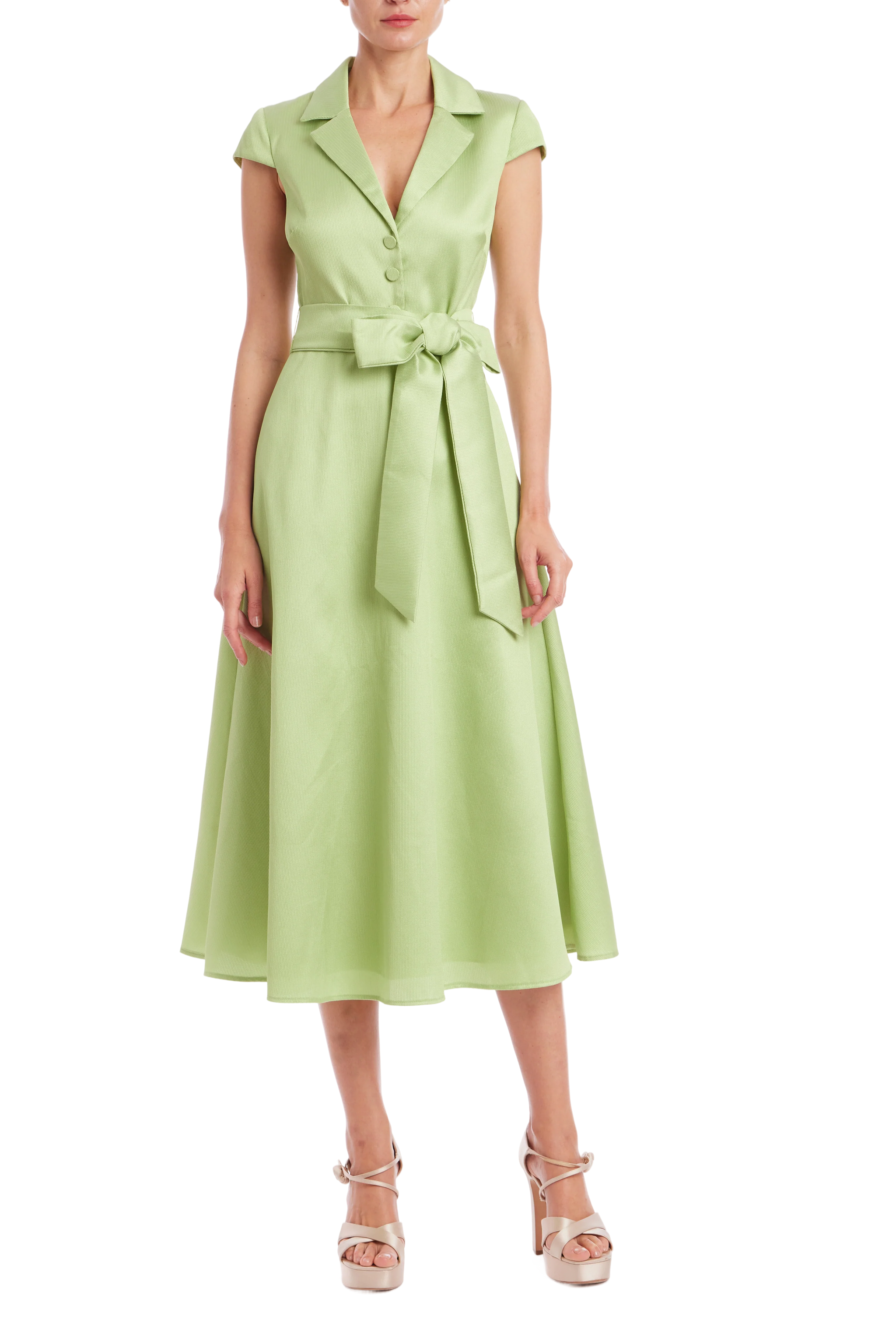 sachin and babi light blue dress Kailani Satin Halter Midi Dress