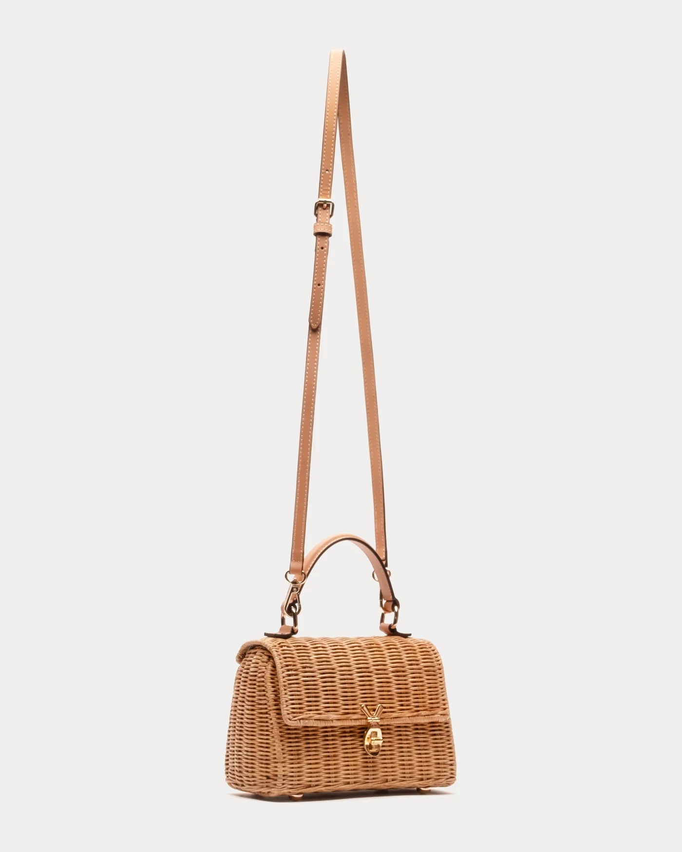 Frances Valentine Wicker Bunny Basket Bag