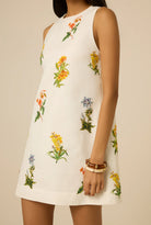 Hemant & Nandita Shift Mini Dress in White