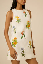 Hemant & Nandita Shift Mini Dress in White