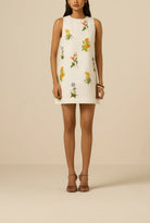 Hemant & Nandita Shift Mini Dress in White