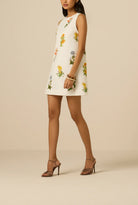 Hemant & Nandita Shift Mini Dress in White