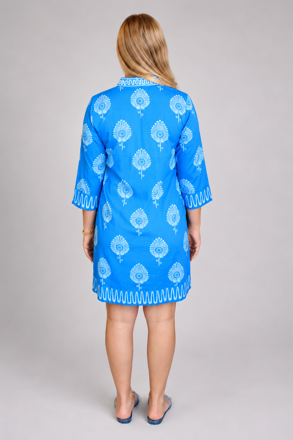 Bella Tu Bennett Tunic Dress in Paros Blue