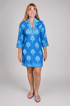 Bella Tu Bennett Tunic Dress in Paros Blue