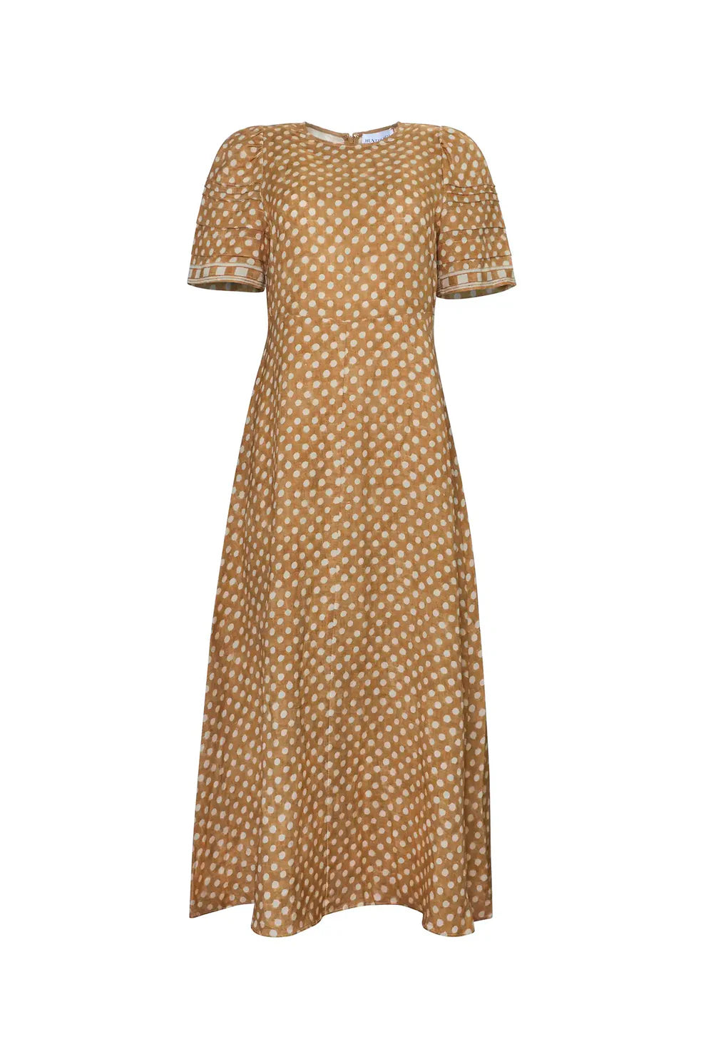 Hunter Bell Casey Dress in Coconut Sand Dot