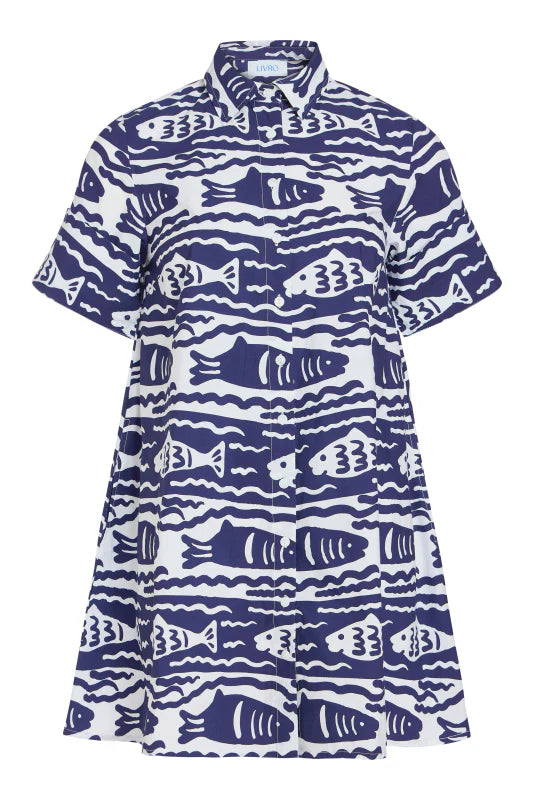 Livro Dock Dress in Fish Print