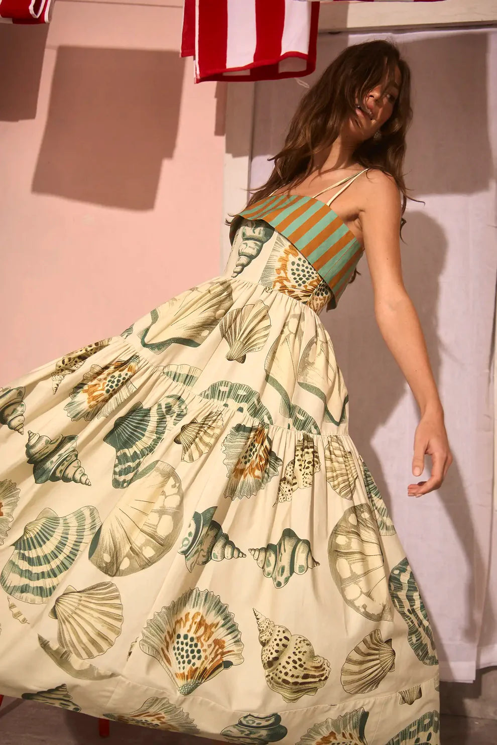 Hunter Bell Dolly Dress in Somers Shell Cream