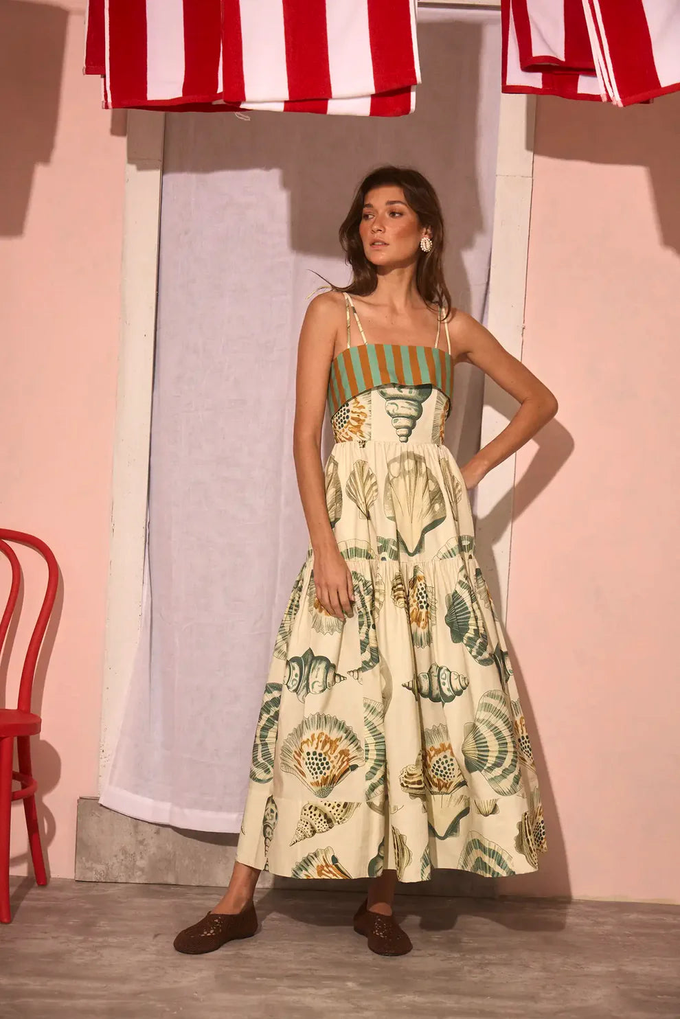 Hunter Bell Dolly Dress in Somers Shell Cream