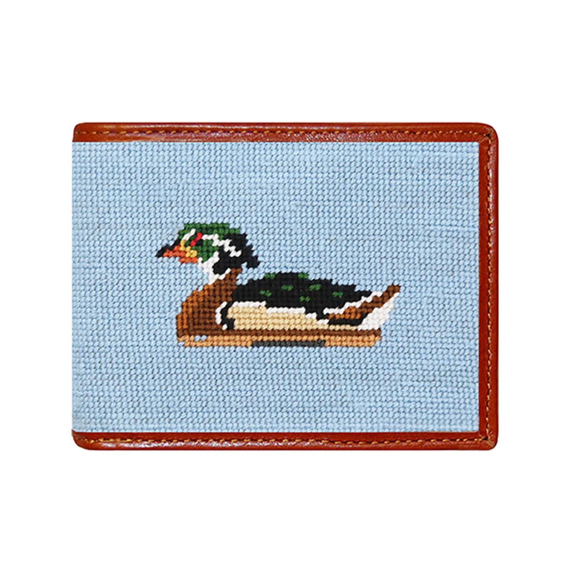 Smathers & Branson Duck Decoys Needlepoint Bi Fold Wallet