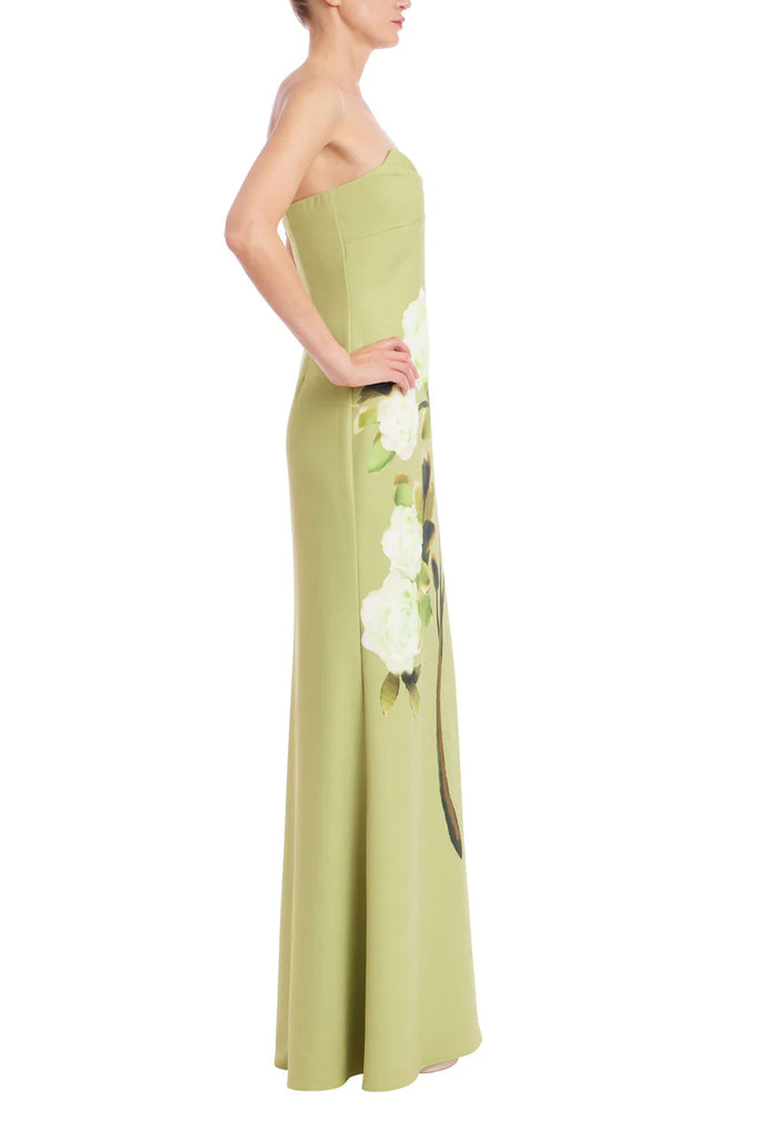 Strapless Flower Maxi Dress – Rhodes Boutique