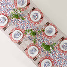 Pomegranate Emma Red & Blue Table Runner