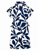 Finley Shirts Branching Out Bari Dress in Natural/Navy