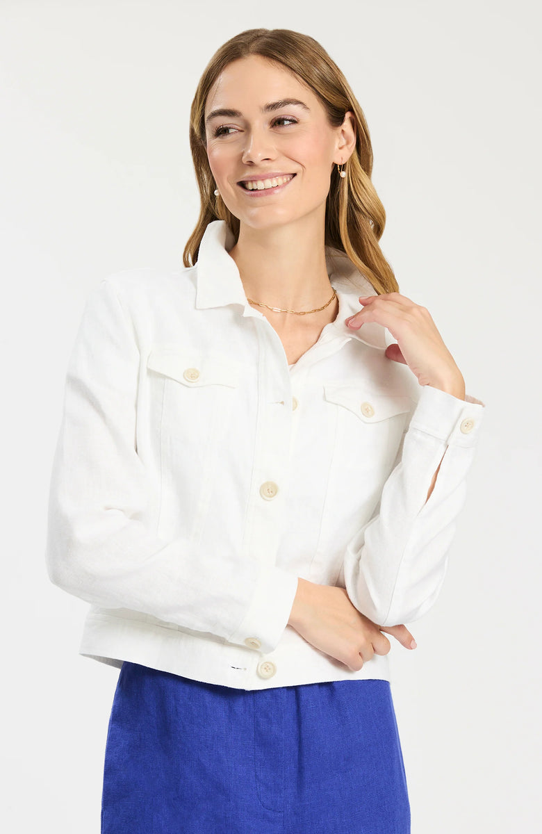 Corey Linen Jean Jacket – Rhodes Boutique