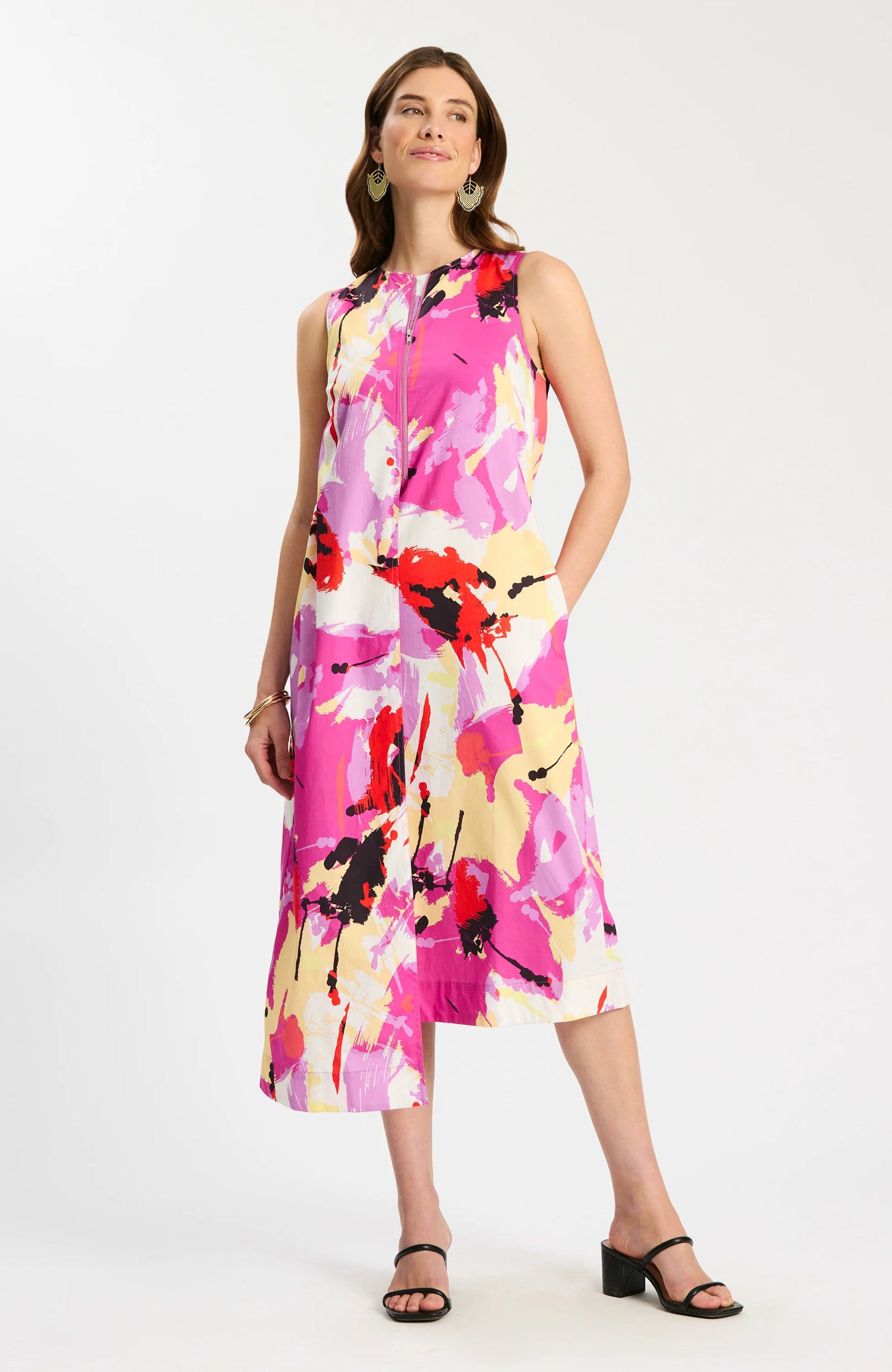 Cynthia Cotton Sleeveless Dress
