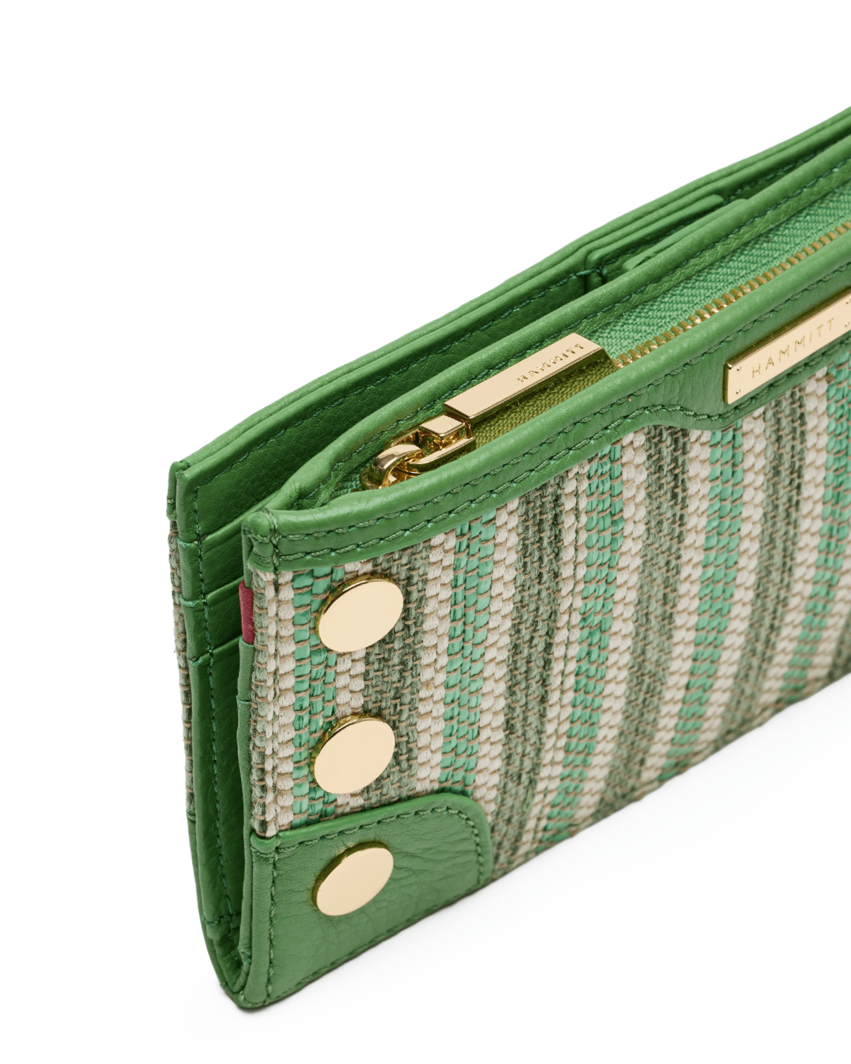 Hammitt 110 North Wallet in Dill Pickle Stripe