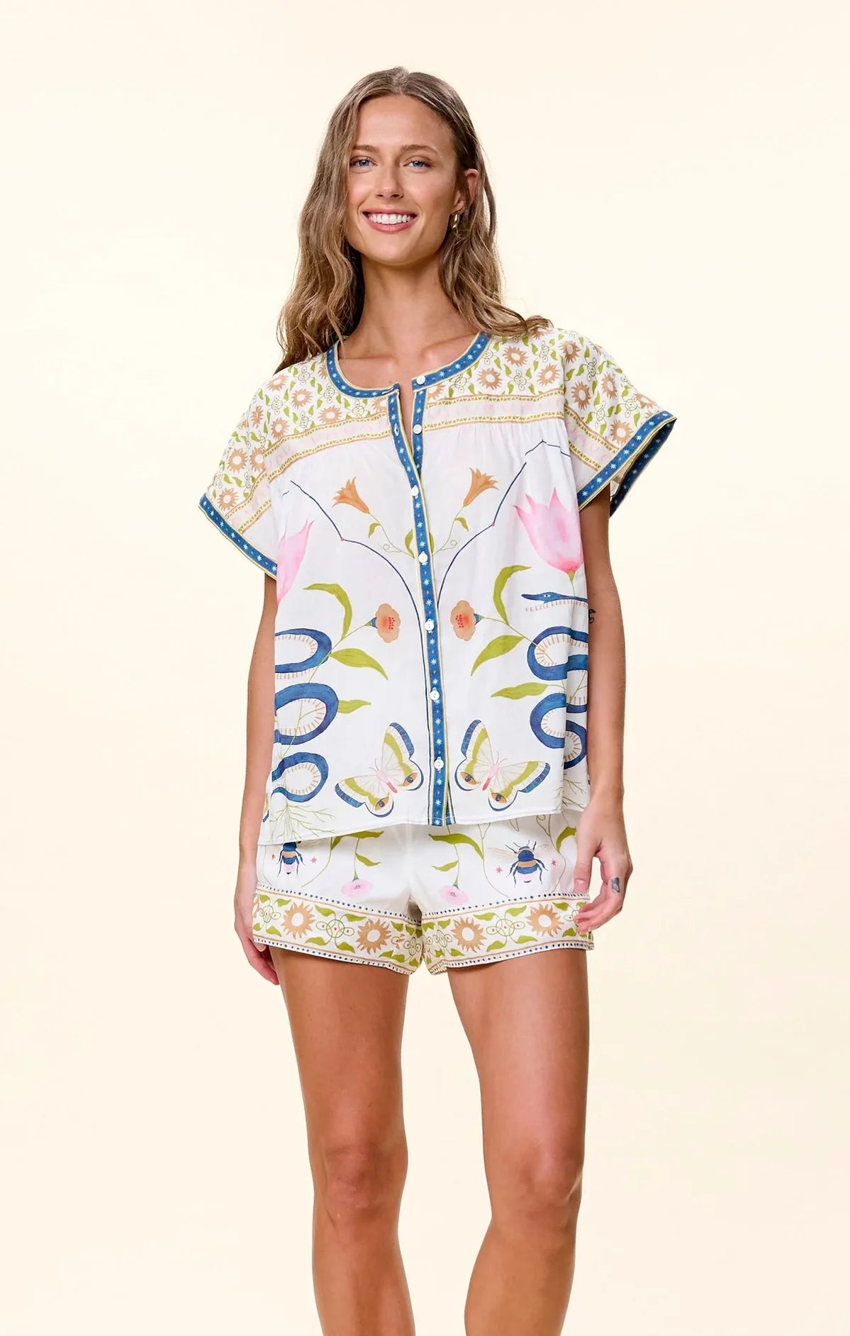Cleobella Hayden Shorts in Montecito Print