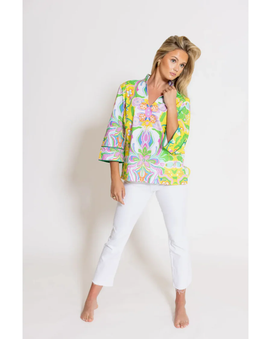 House of MBR Jacks Top in Bardot
