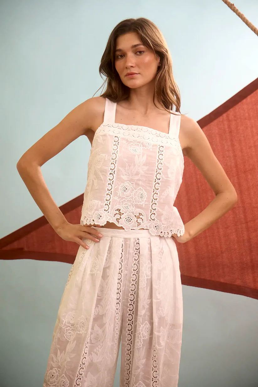 Hunter Bell Kelsey Top in White