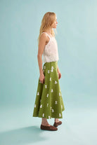 Hunter Bell Ida Skirt in Palm Sand Dollars