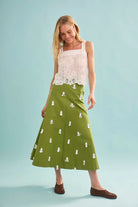 Hunter Bell Ida Skirt in Palm Sand Dollars