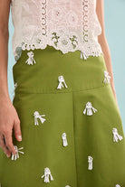 Hunter Bell Ida Skirt in Palm Sand Dollars