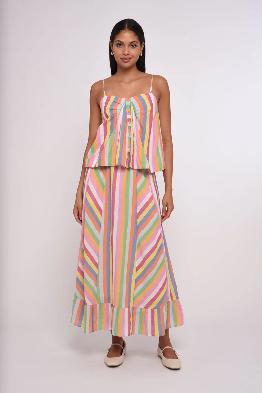 Love the Label Nova Top in Surya Stripe