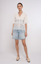 Love the Label Poet Top in Lydian Embroidery