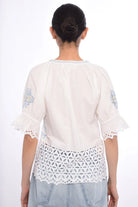 Love the Label Poet Top in Lydian Embroidery